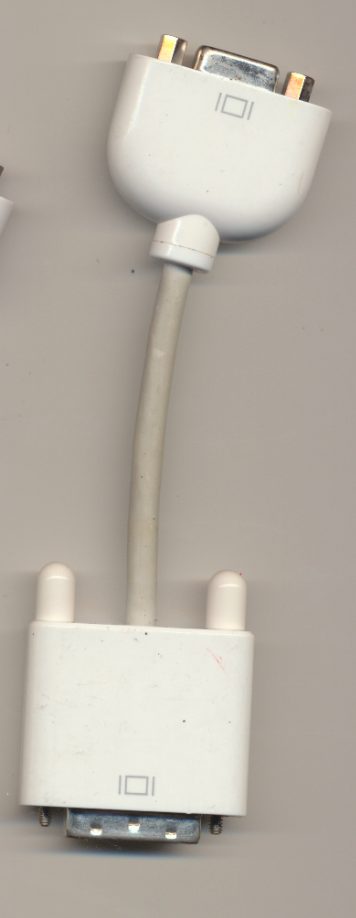 Genuine Apple VGA Female to DVI Male Adapter