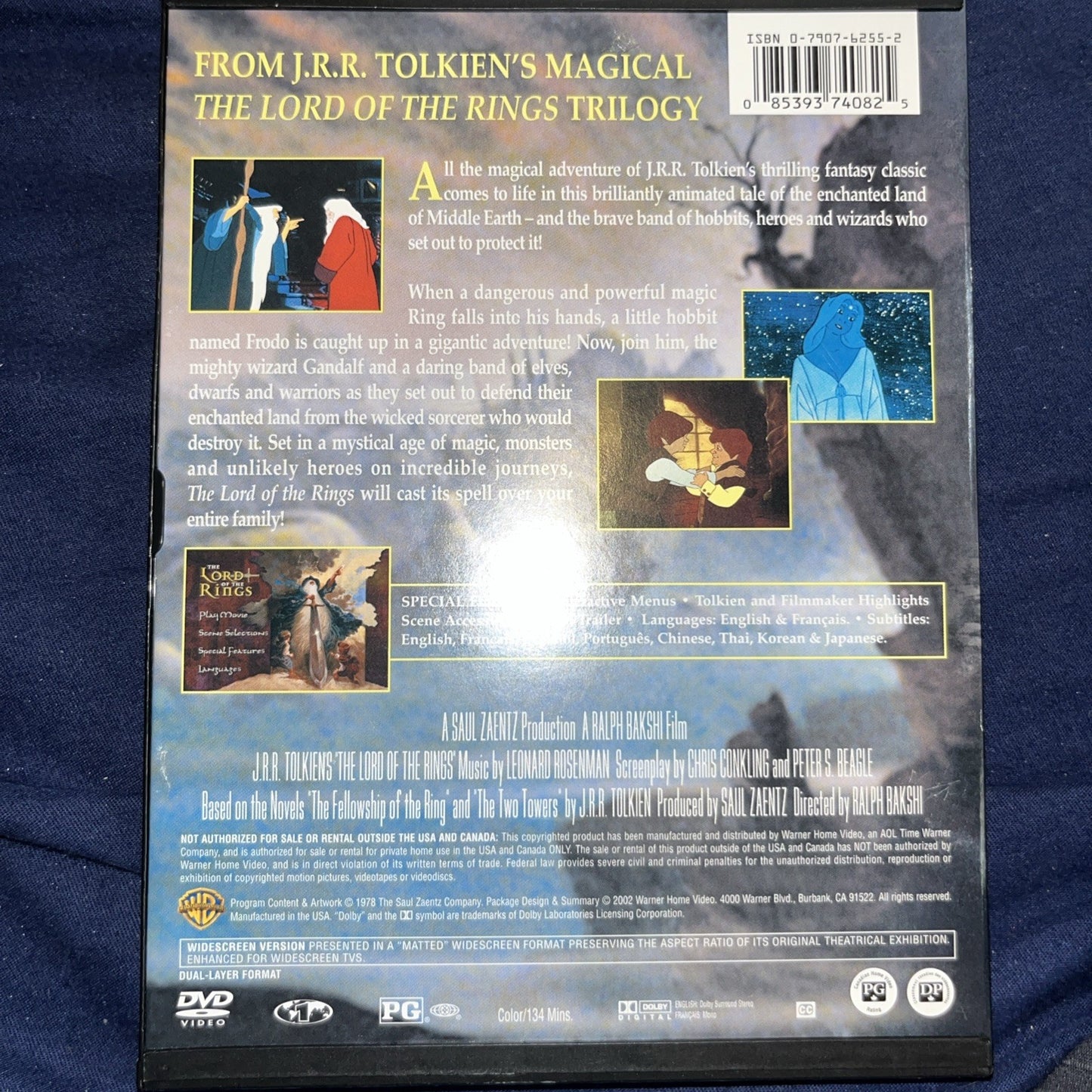 Lord of the Rings (1978) (DVD, 1978)