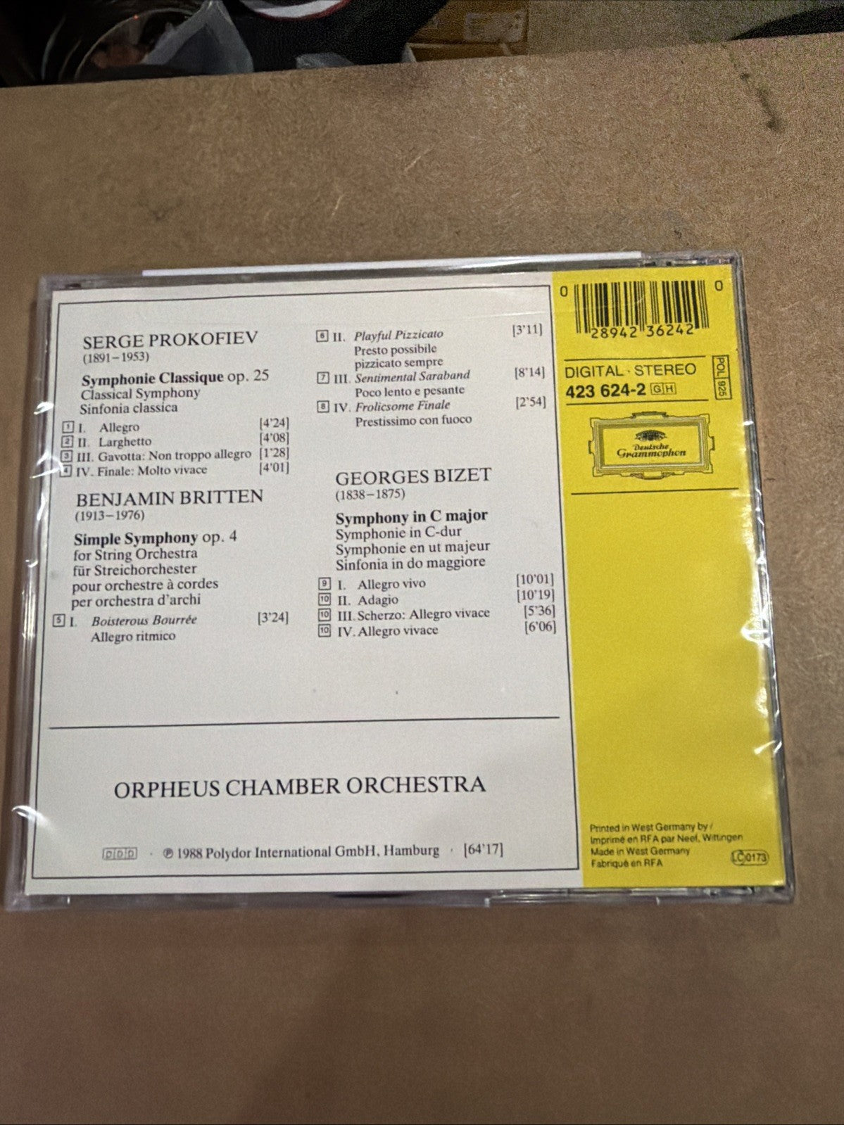 Prokofiev: Classical Symphony; by Orpheus Chamber Orchestra (CD, 2007)