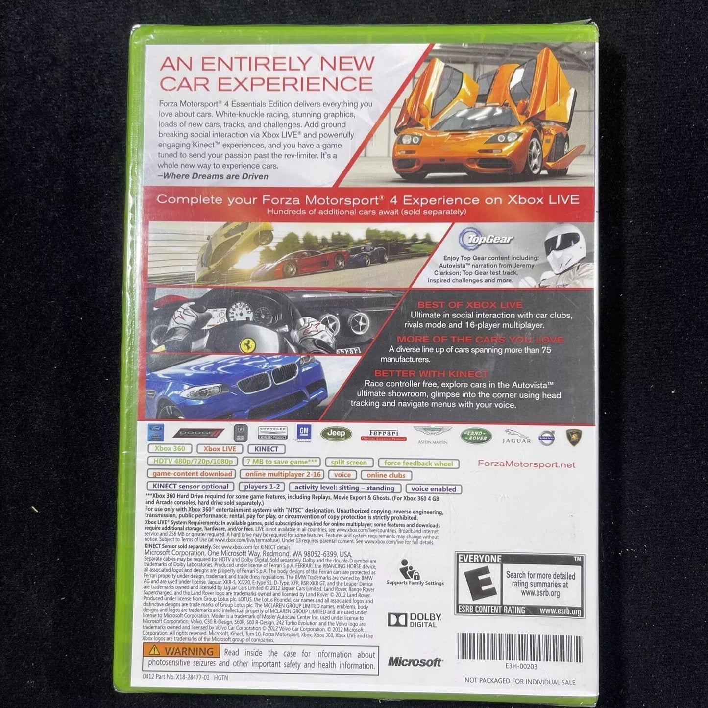 Forza Motorsport 4 - Essential Edition (XBOX 360)