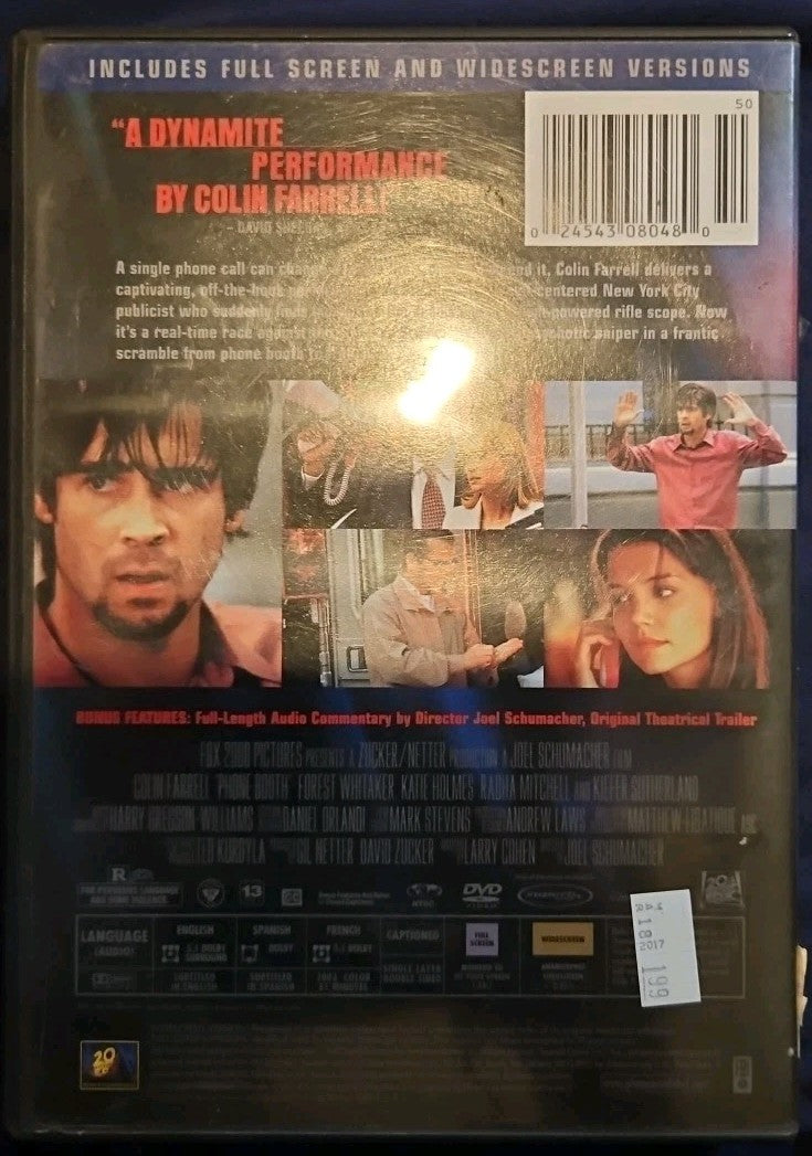 Phone Booth (DVD, 2002) New Sealed