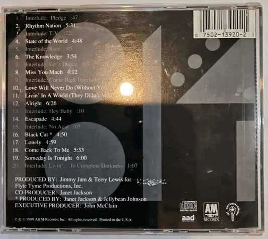 Rhythm Nation by Jackson, Janet (CD, 1989) Sealed