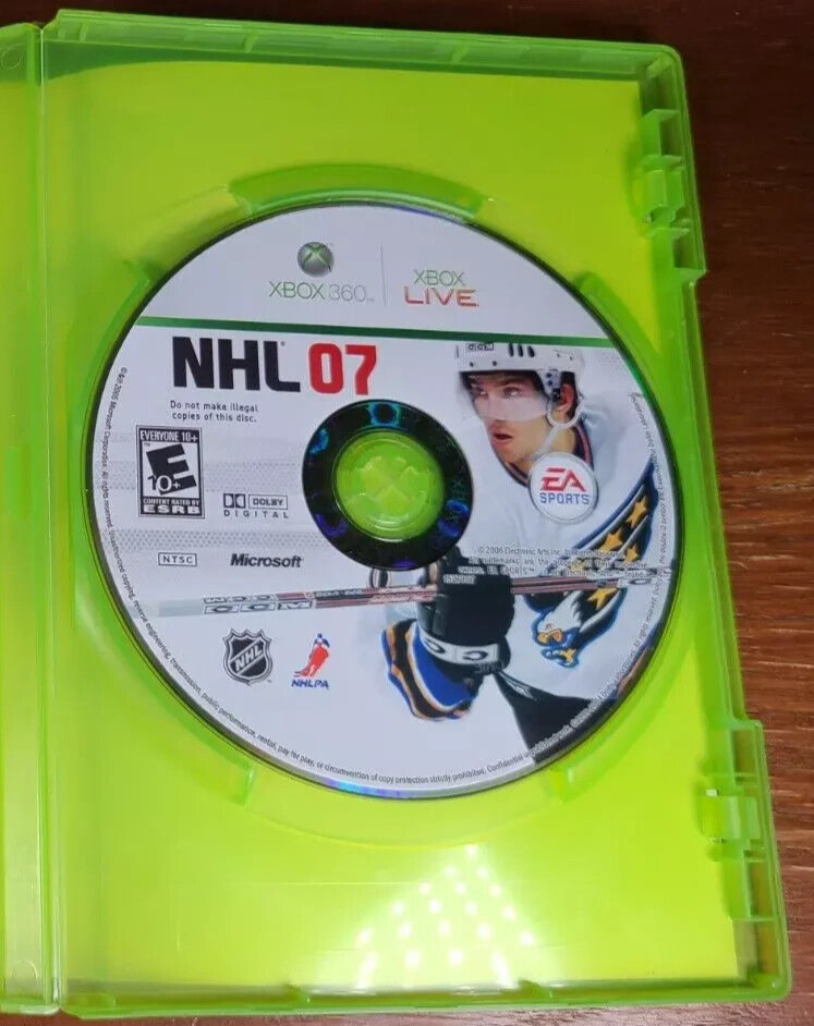 NHL 07 (Xbox 360, 2006) No Manual. Tested. New Case. Resealed.