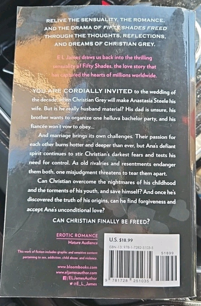 Freed : Fifty Shades Freed As Told by Christian by E. L. James (2021, Trade...