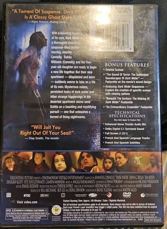 Dark Water (DVD, 2005) New Sealed