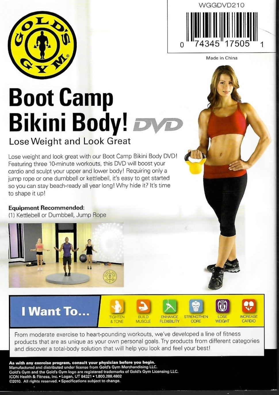Gold's Gym Boot Camp Bikini Body Workout (DVD)