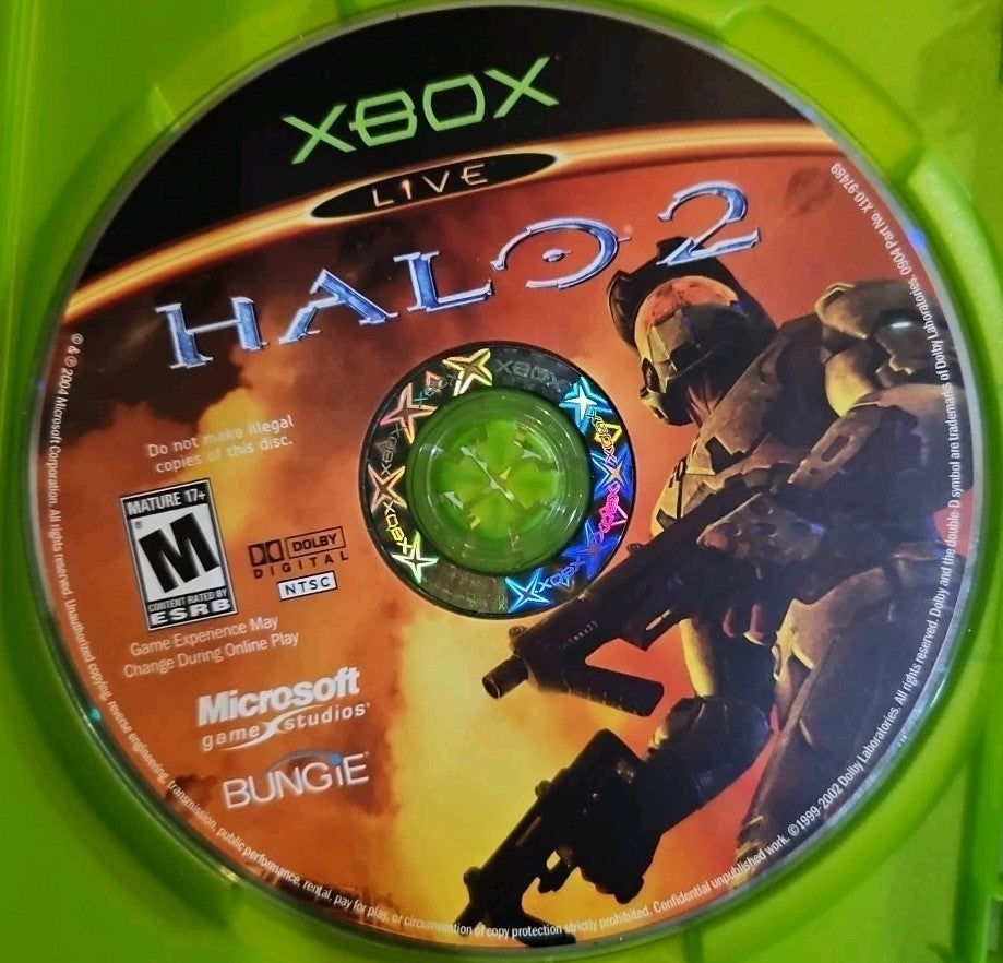 Halo 2 (Xbox, 2004) Tested. No Scratches. New Case