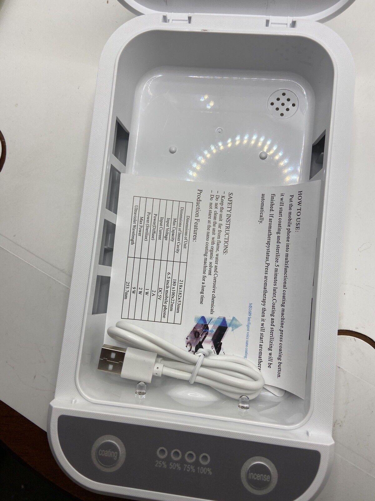 UV Phone Sterilizer, Portable UVC Light Cell Phone Sanitizer, Smartphone Cleane