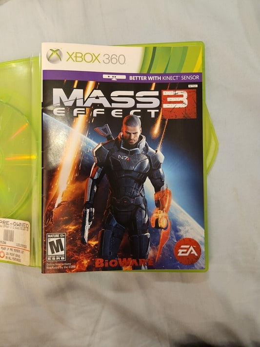 Mass Effect 3 (Xbox 360, 2012) CIB. Tested. No Scratches. New Case. Resealed