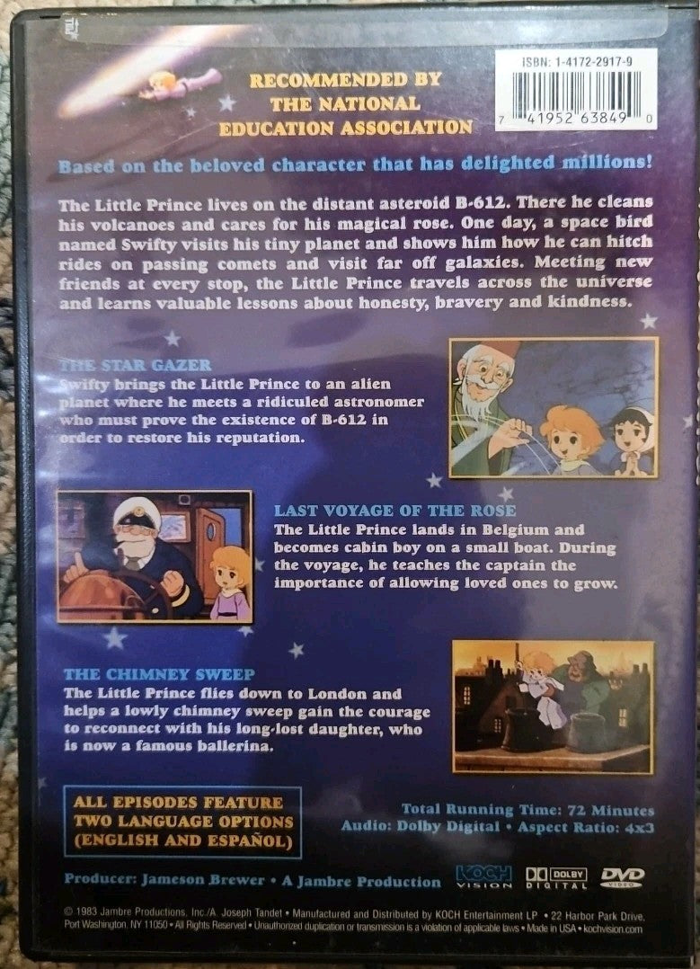 The Adventures of the Little Prince: the Star Gazer (DVD, 1982) New Sealed