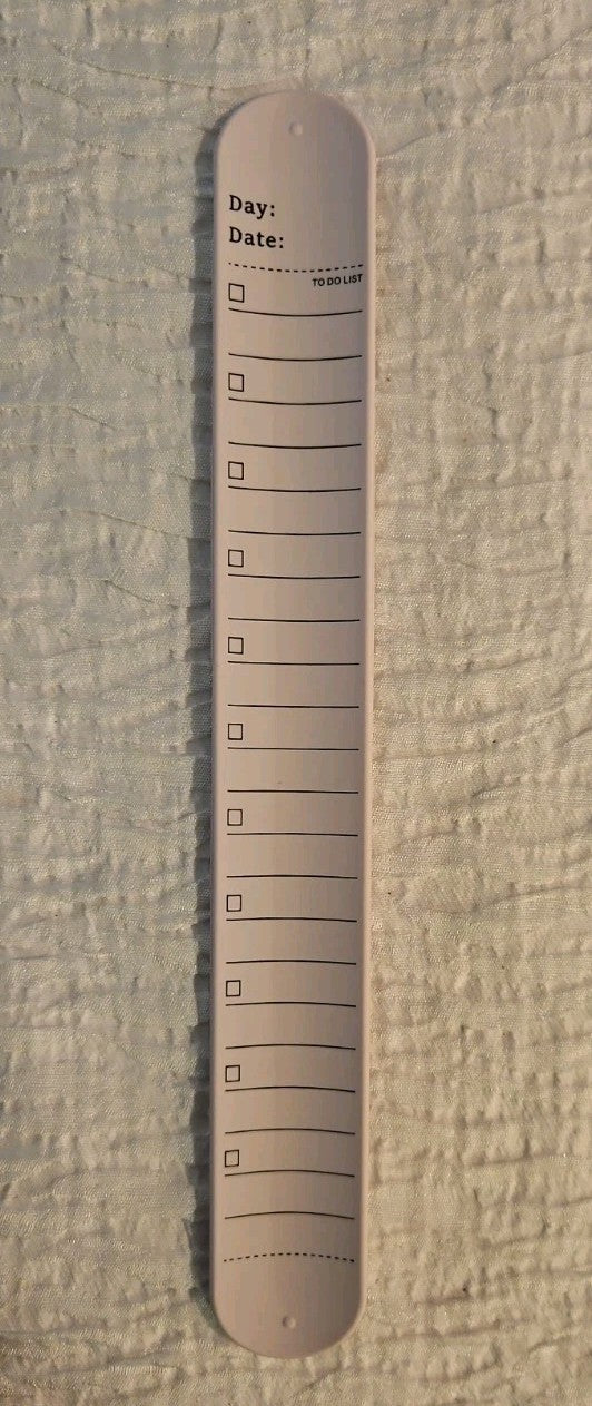 Slap Band Slap Bracelet 8"Ruler and To Do List