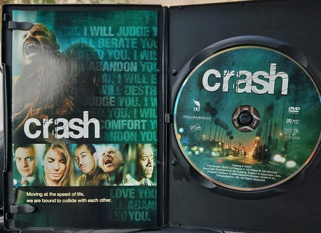 Crash (DVD, 2004) Slim Case. Tested. Cropped Artwork