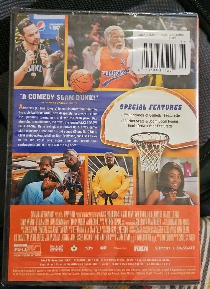 Uncle Drew (DVD, 2018) New Sealed