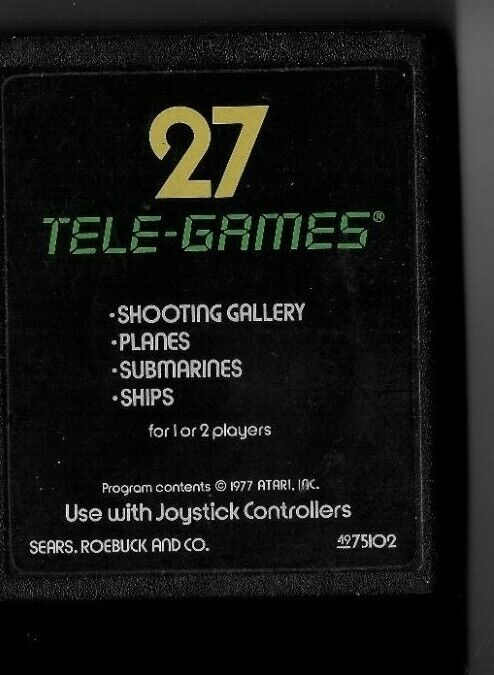 Atari Game Cartridges - Choose the Drop-Down List