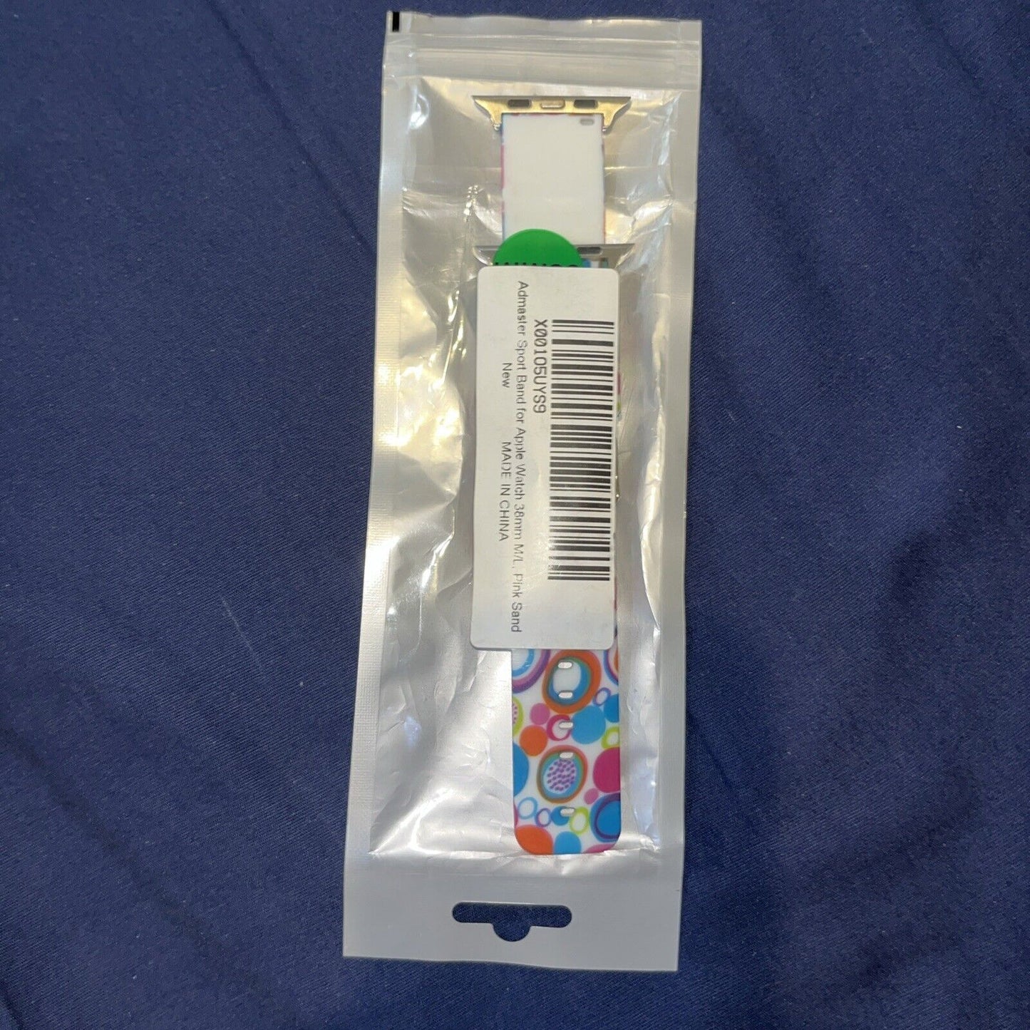 Colorful Circles Silicon Apple Watch Admaster Sports Band 38mm