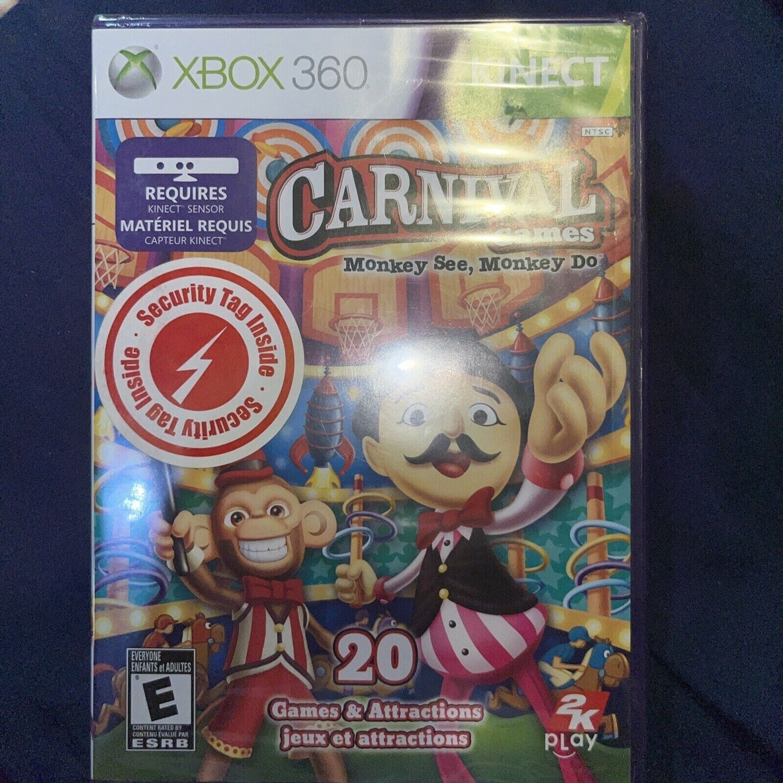 Carnival Games Microsoft Xbox 360 Kinect Complete Cib
