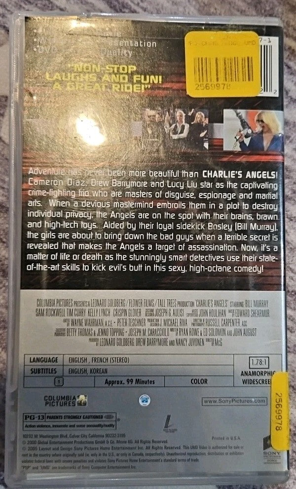 Charlies Angels (UMD, 2005, Universal Media Disc) Tested.