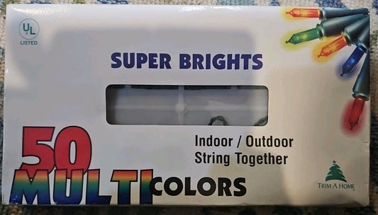  Kmart Trim A Home 50 Multicolor Super Brights String Lights