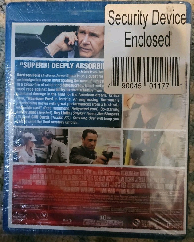 Crossing Over (Blu-ray) New. No Digital Download