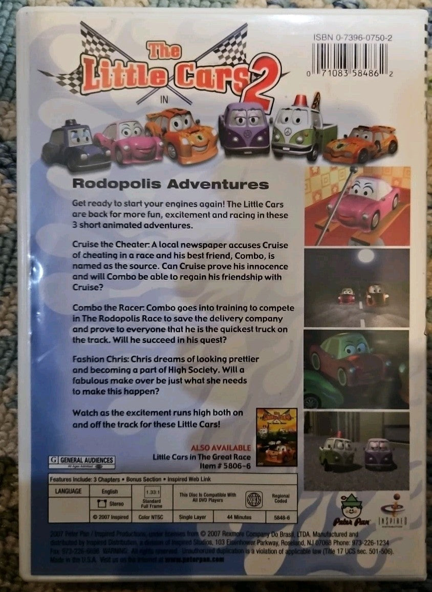 Little Cars 2 - Rodopolis Adventures (DVD, 2007) New Sealed