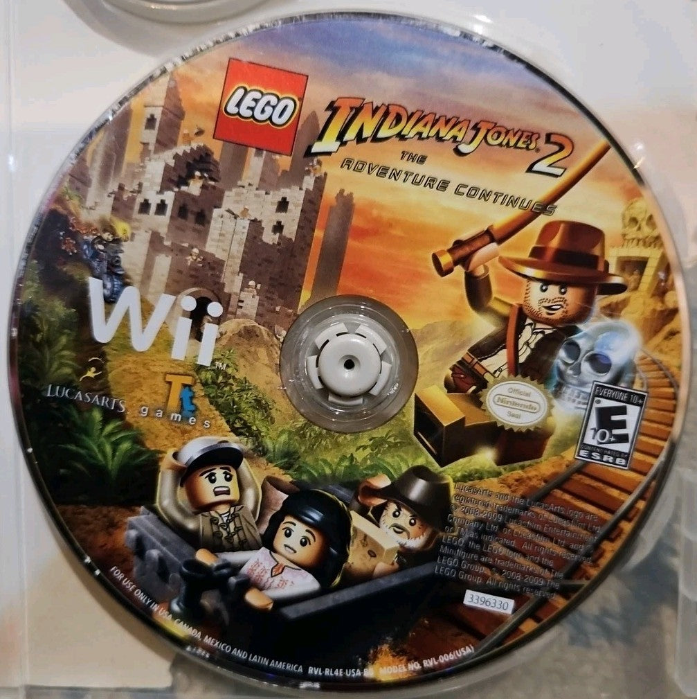 LEGO Indiana Jones 2: The Adventure Continues (Wii) Tested. No Scratches