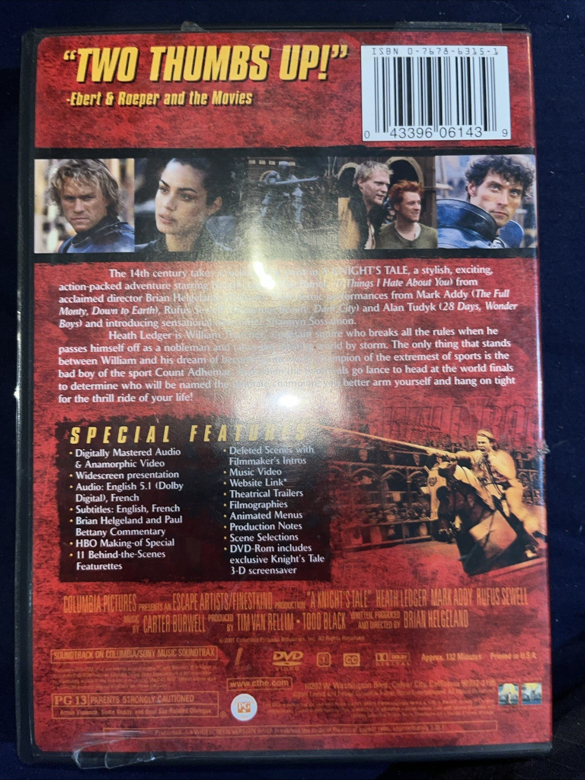 A Knight’S Tale (DVD, 2001) Sealed