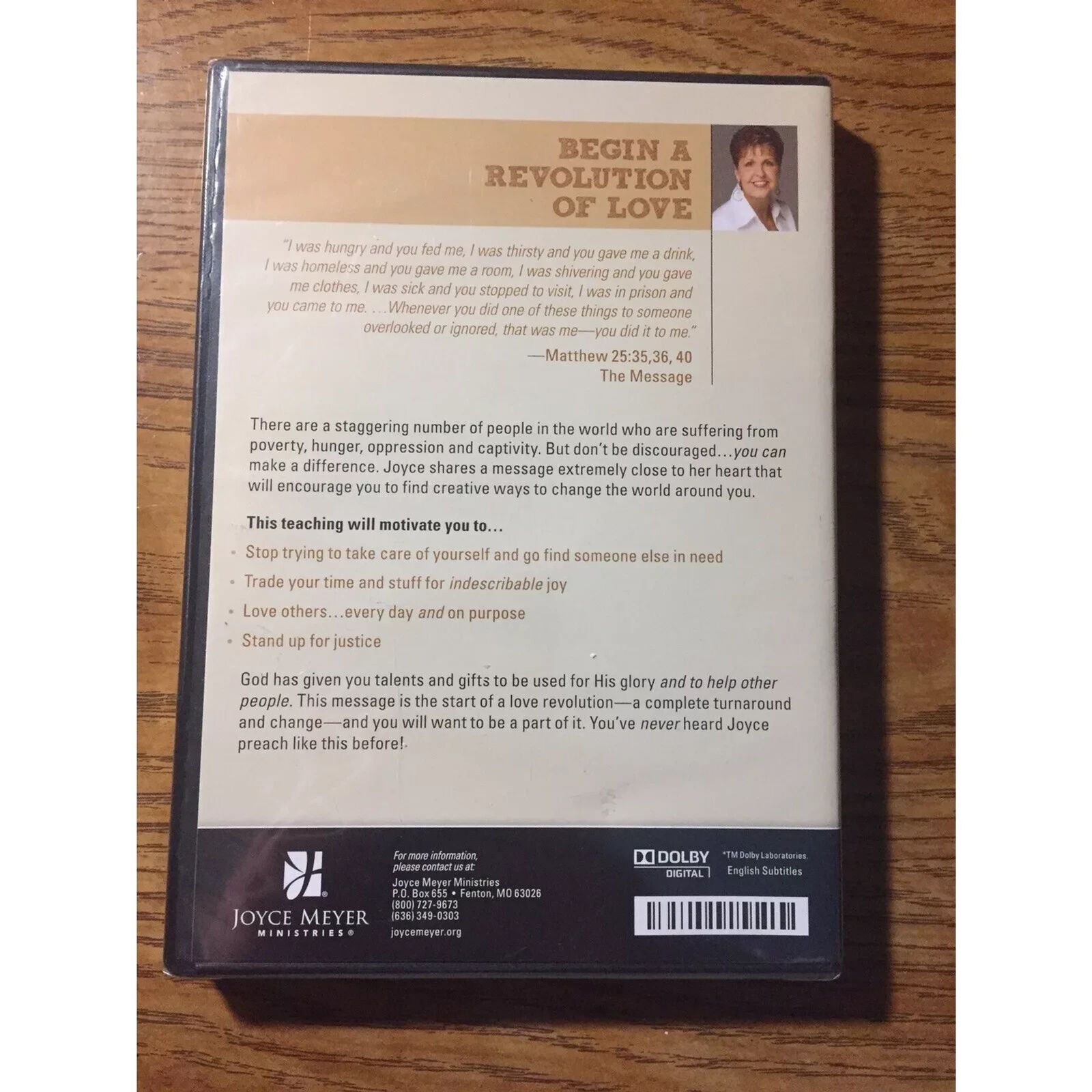 Begin a Revolution of Love: How to Change Your World (DVD) Brand New Sealed