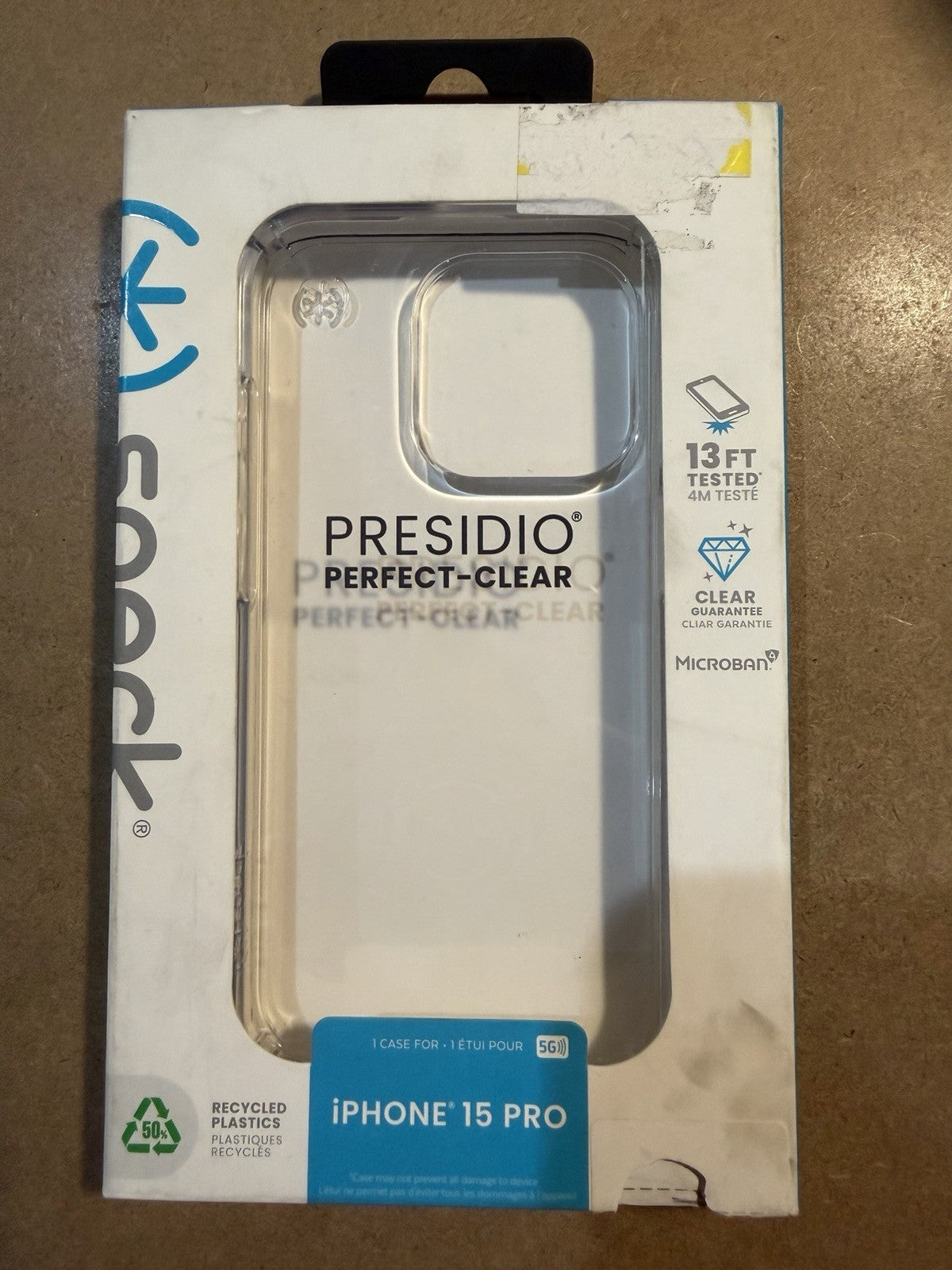 Speck Apple iPhone 15 Pro Presidio Perfect Clear Case