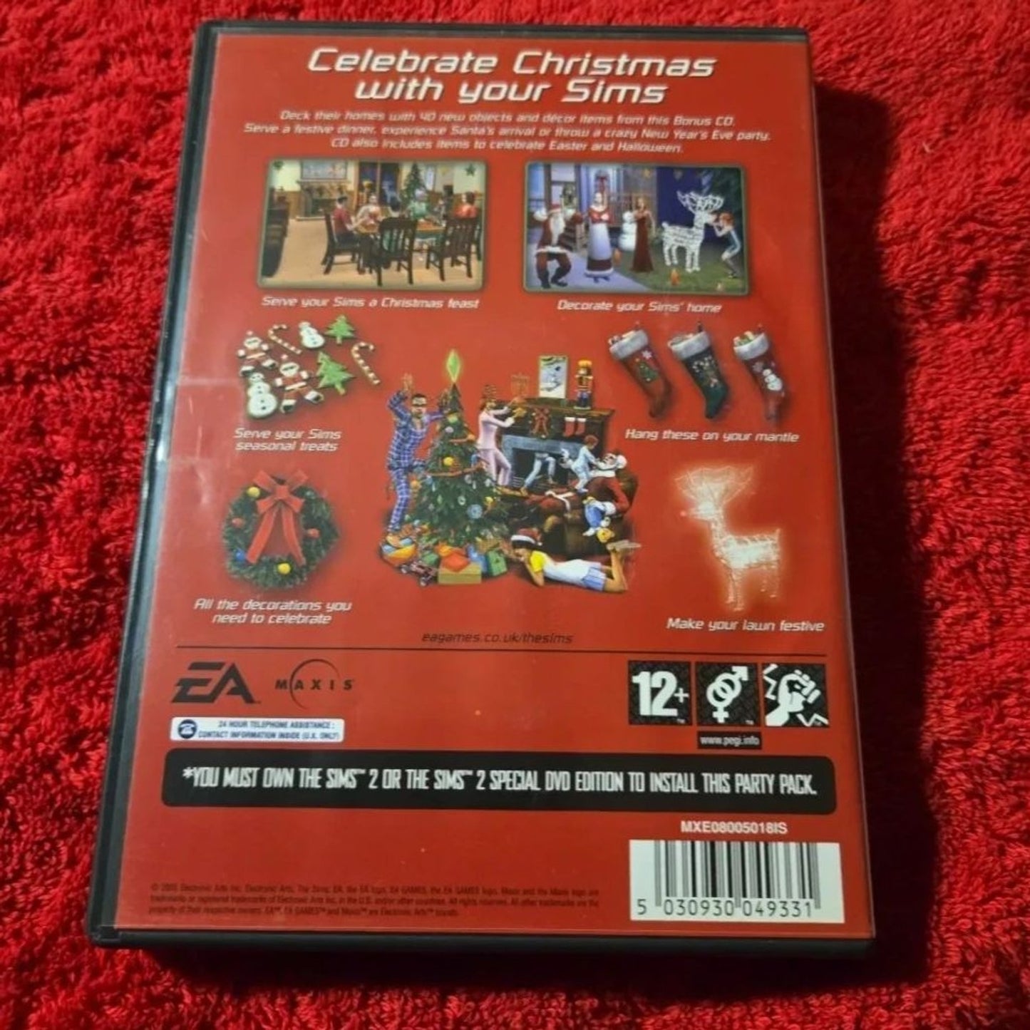 The Sims 2: Christmas Party Pack (DVD) Factory Sealed