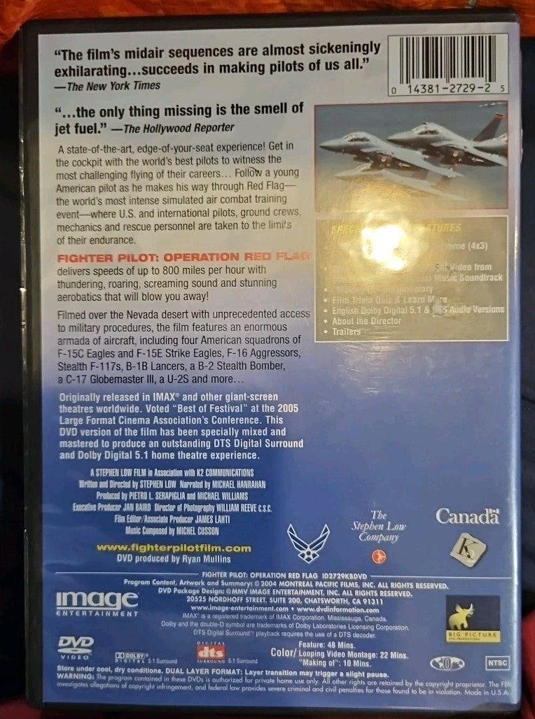 Imax / Fighter Pilots: Operation Red Flag (DVD, 2005)