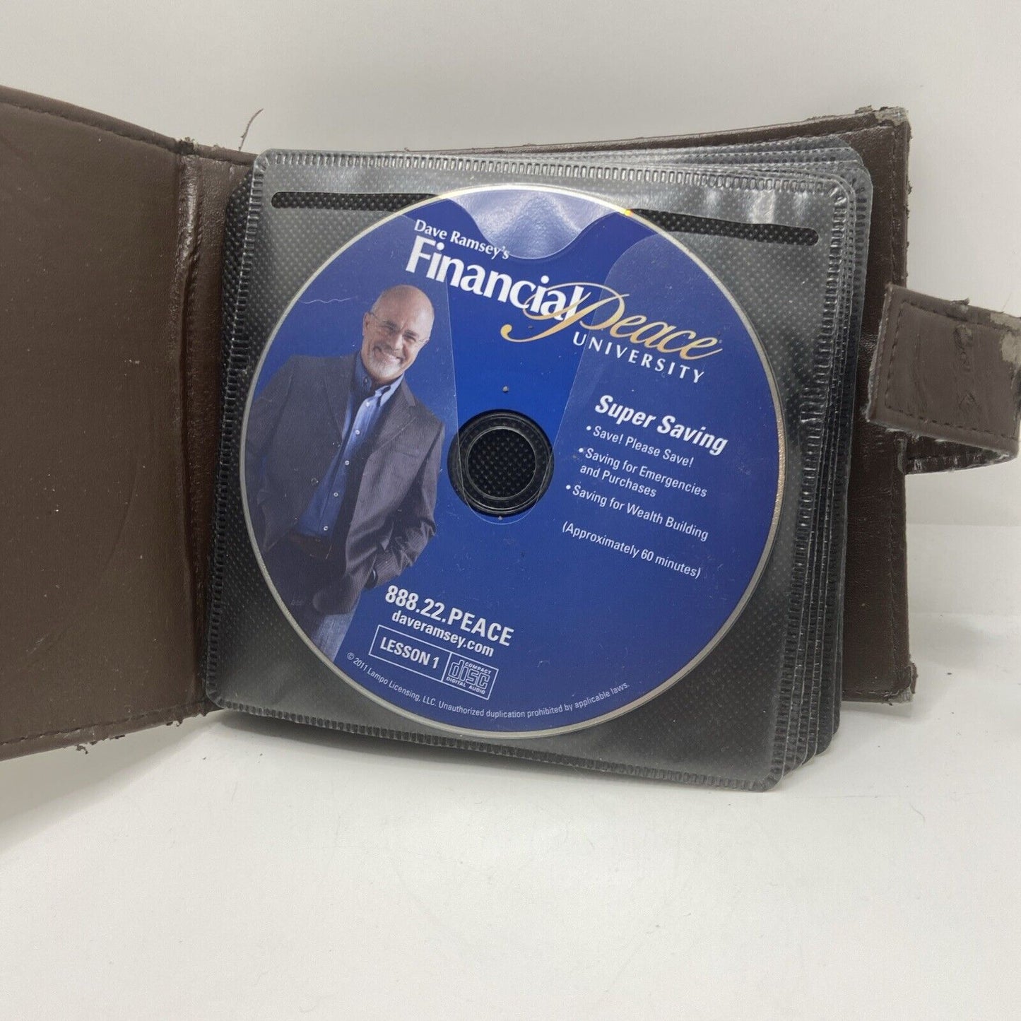 Dave Ramsey’s Financial Peace University Kit Course 16-CD's Set Leather