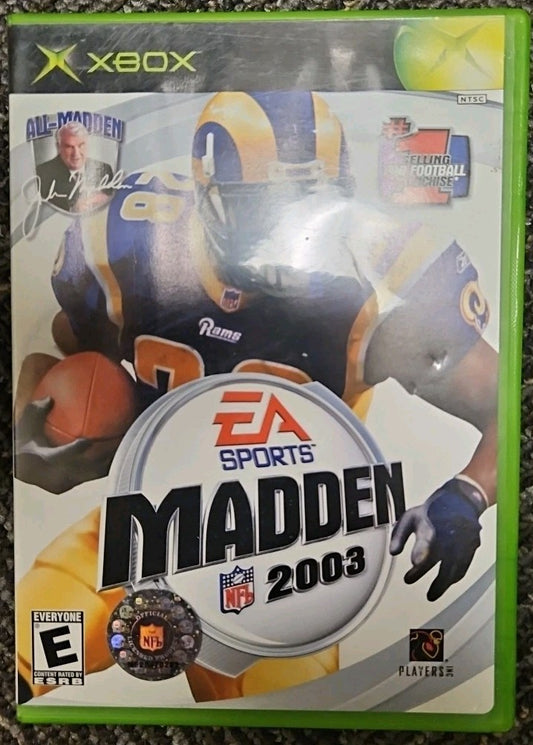 Madden NFL 2003 (Xbox) Tested. No Scratches. New Case