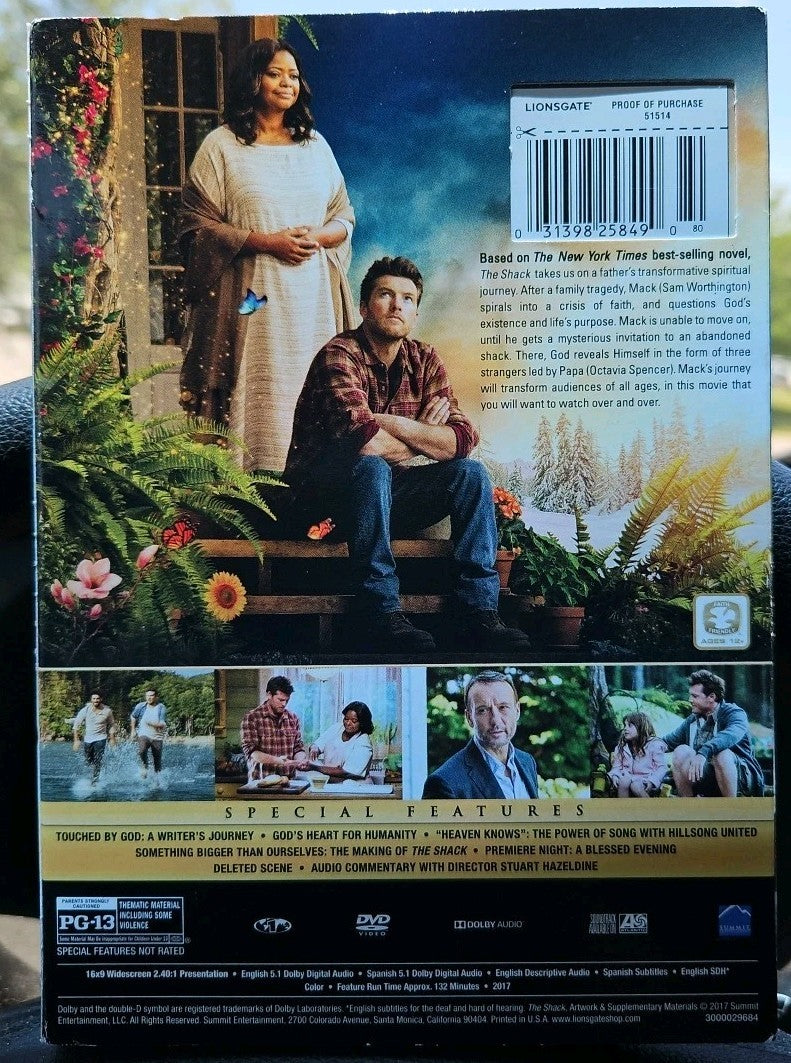 The Shack (DVD, 2017) Sealed