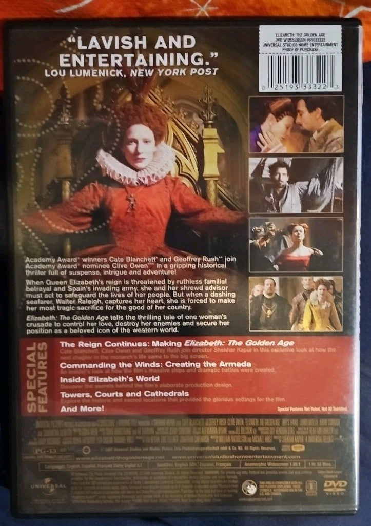 Elizabeth: the Golden Age (DVD, 2007)