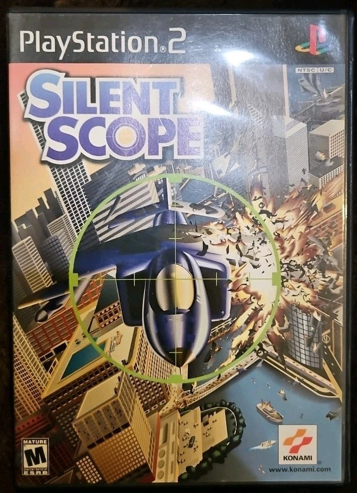 Silent Scope - Sony PlayStation 2. No Game. Case + Artwork + Manual ONLY