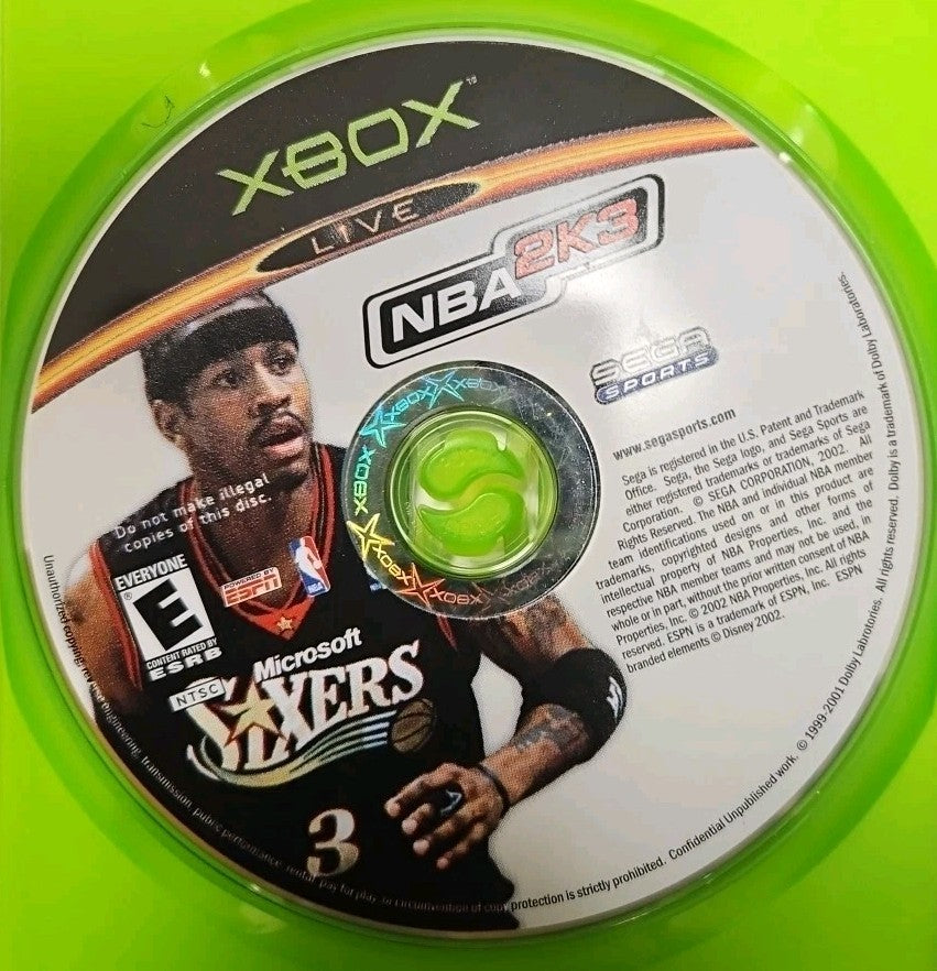 Nba 2K3 - Xbox. Tested. No Scratches. New Case