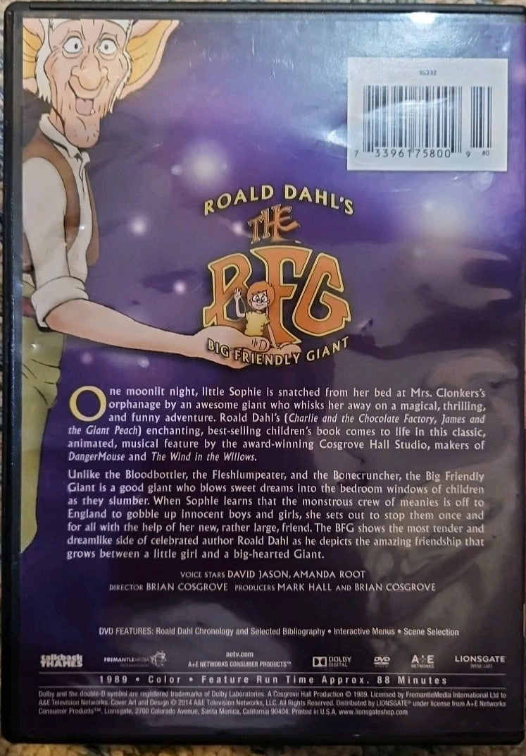 The Bfg (Big Friendly Giant) (DVD) New Sealed
