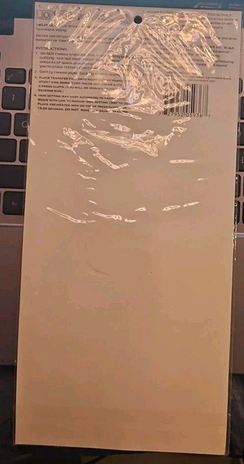 Iron-on Fun Glitter Alphabet