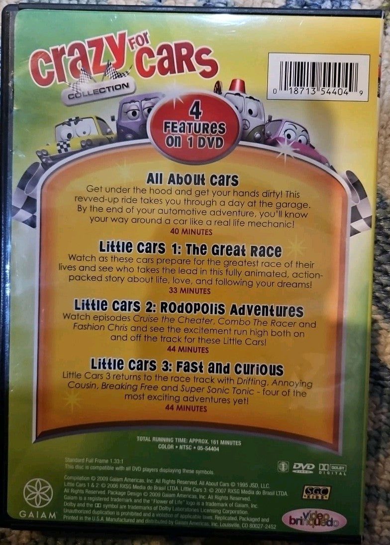 Crazy for Cars Collection (DVD) New Sealed
