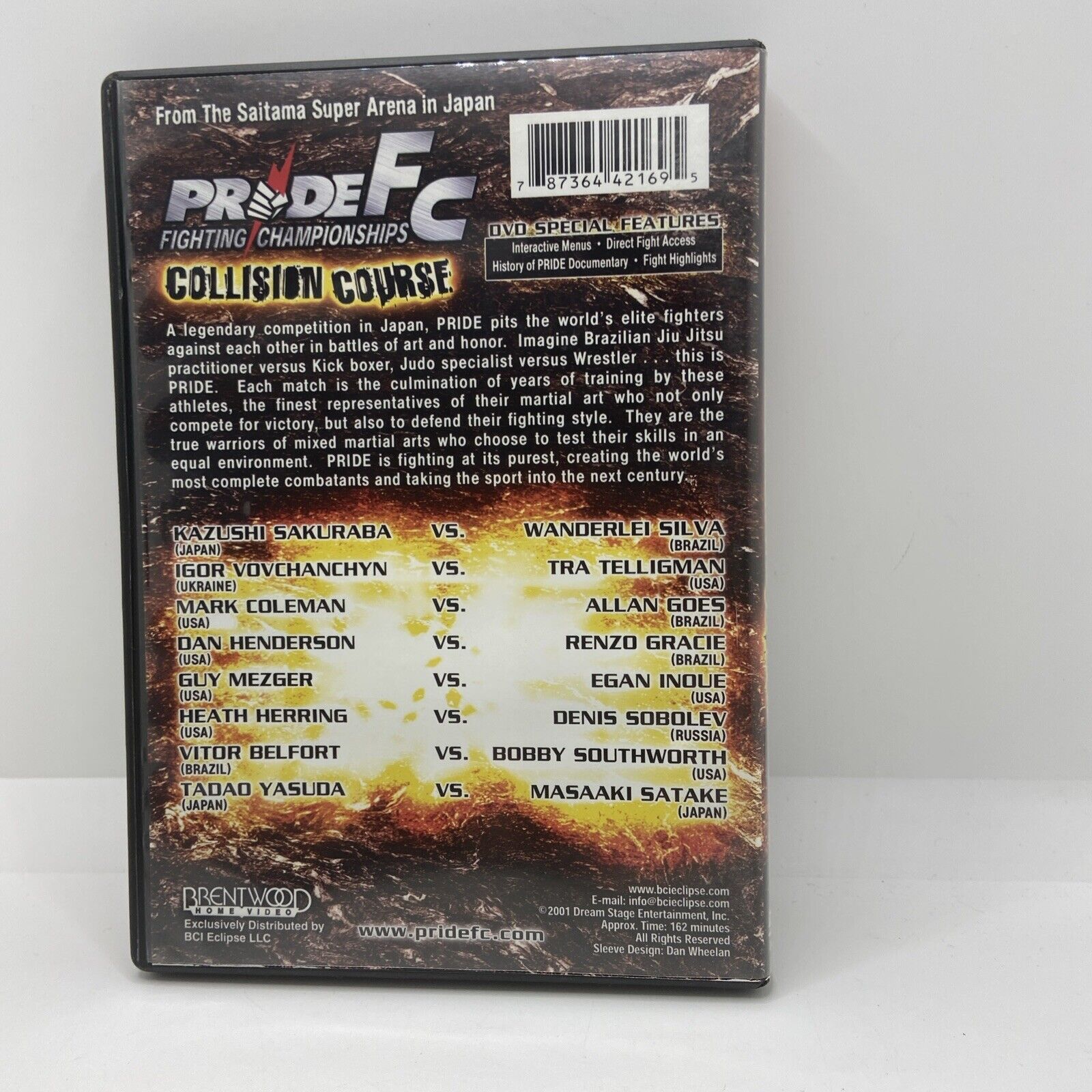 PRIDE Fighting Championships - Collision Course (DVD, 2002)