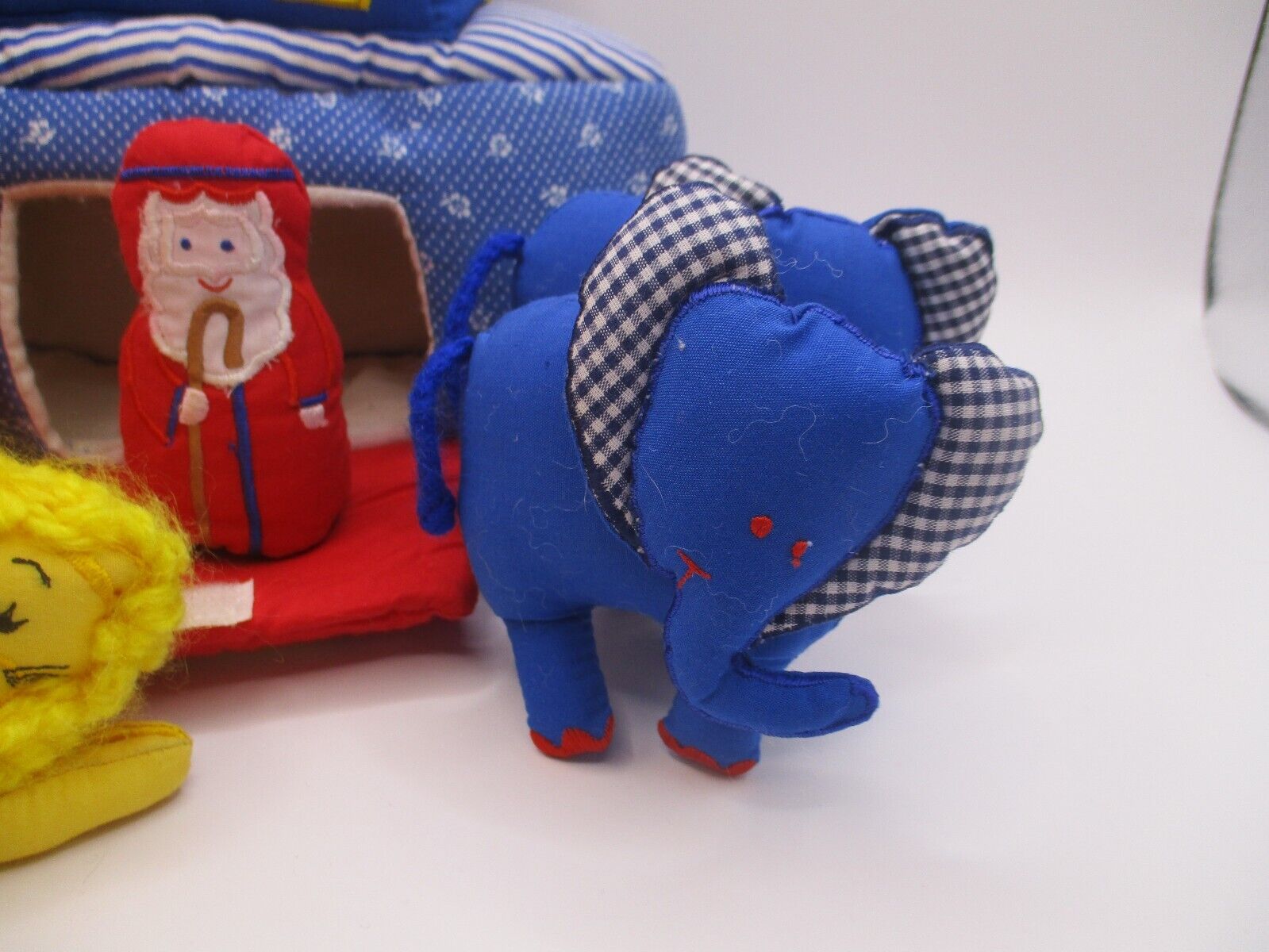 Cloth Fabric Plush Noah's Ark Kubla Kids Noah with Animals