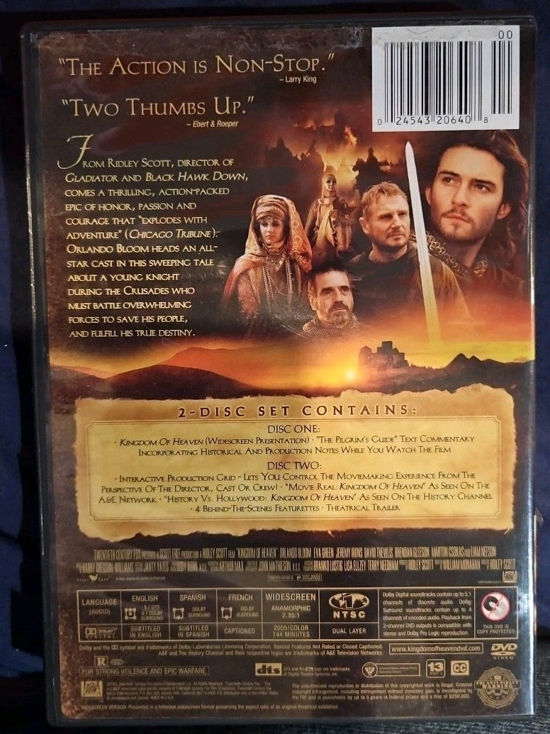 Kingdom of Heaven (DVD, 2005)