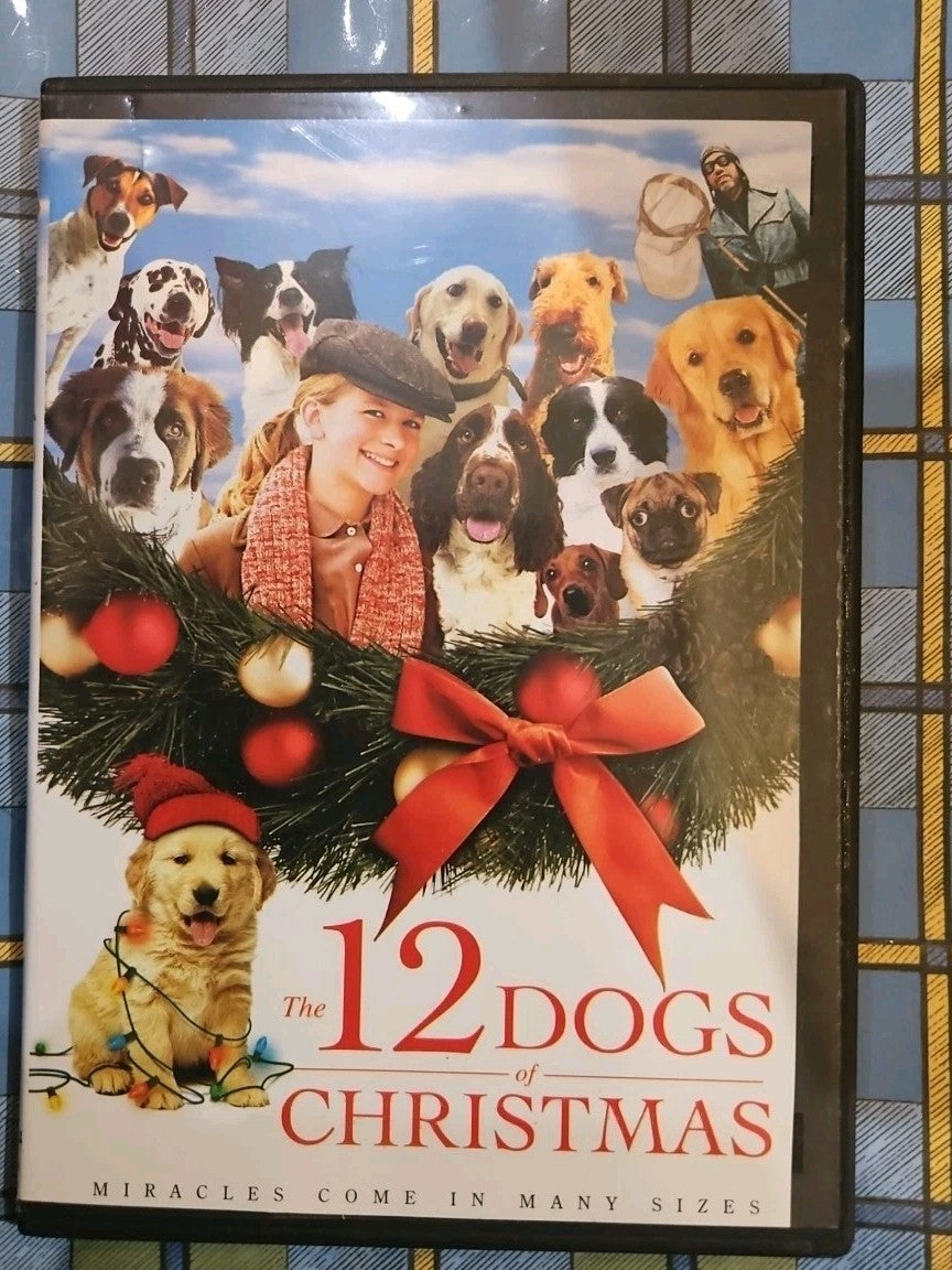 12 Dogs of Christmas (DVD, 2005) Tested slim case cropped artwork.