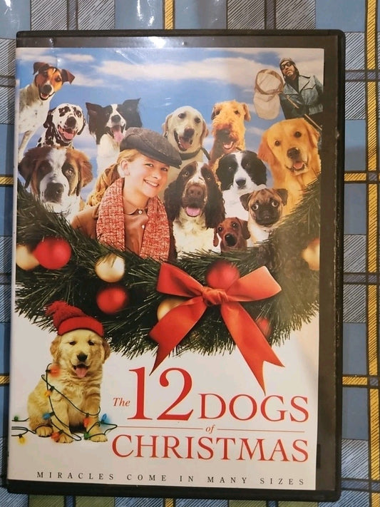 12 Dogs of Christmas (DVD, 2005) Tested slim case cropped artwork.