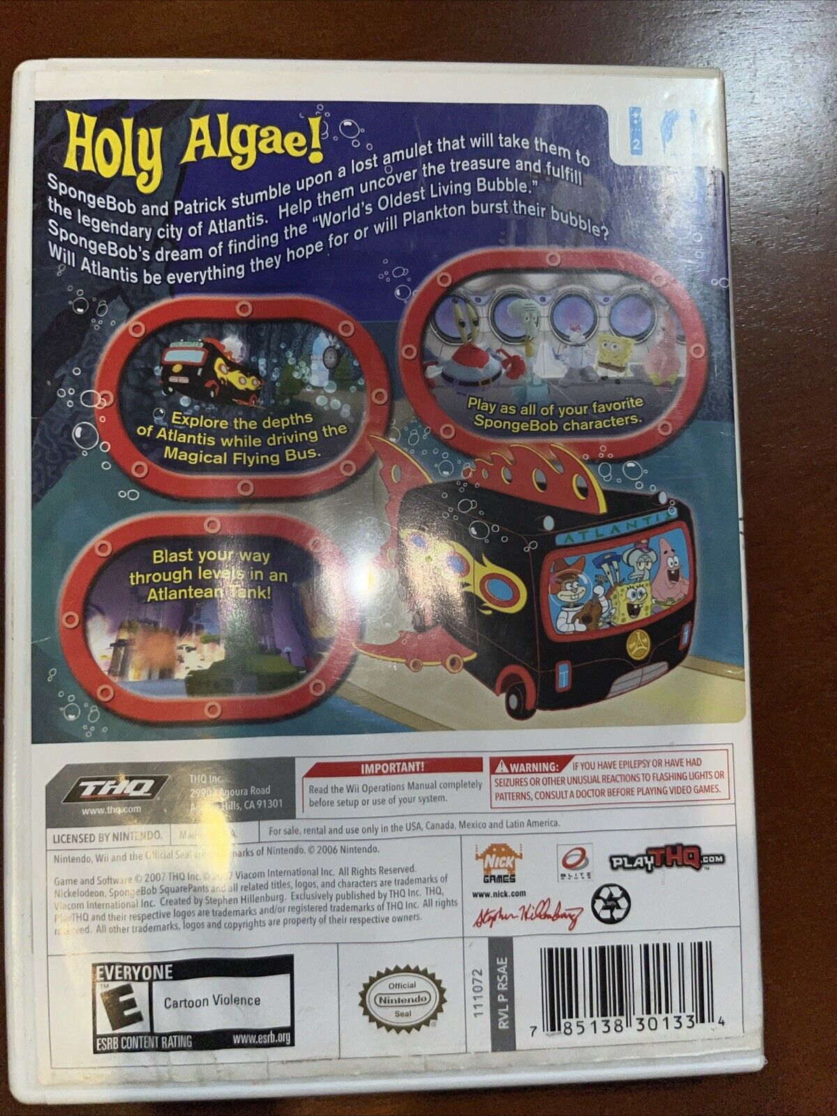 SpongeBob's Atlantis SquarePantis (Nintendo Wii)