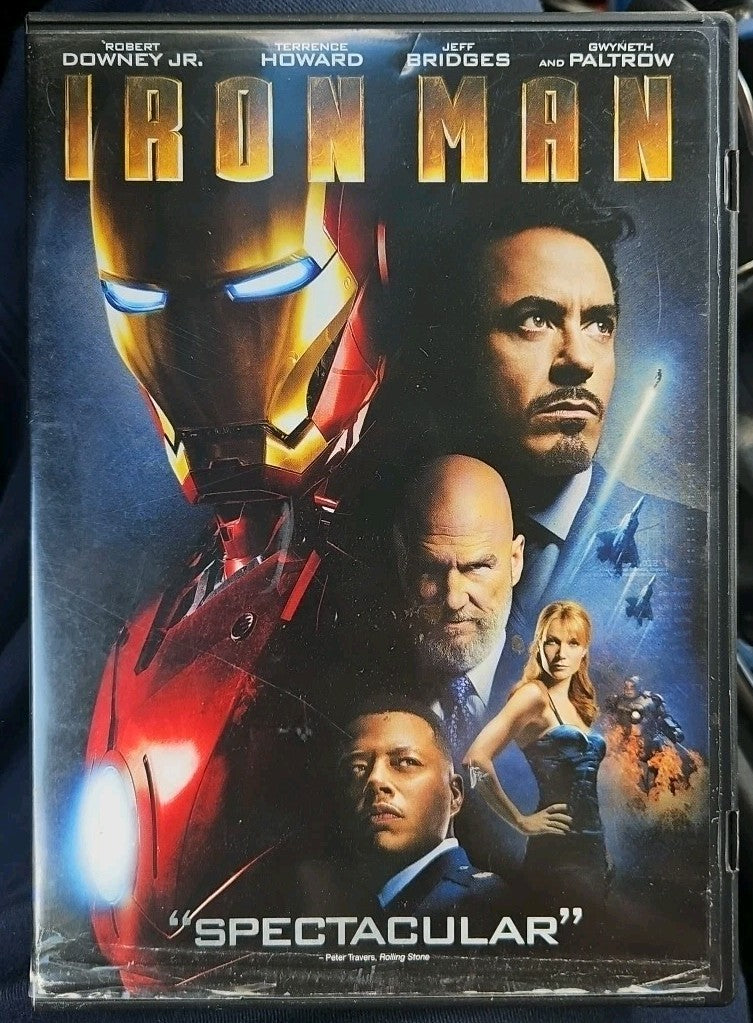 Iron Man (DVD, 2008) Cover Art Wear. Tested. No Scratches. Resealed. New Case