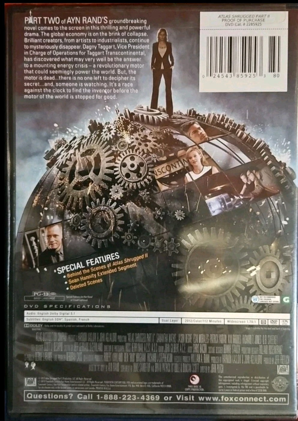 Atlas Shrugged Part 1, 2 & 3 (DVD