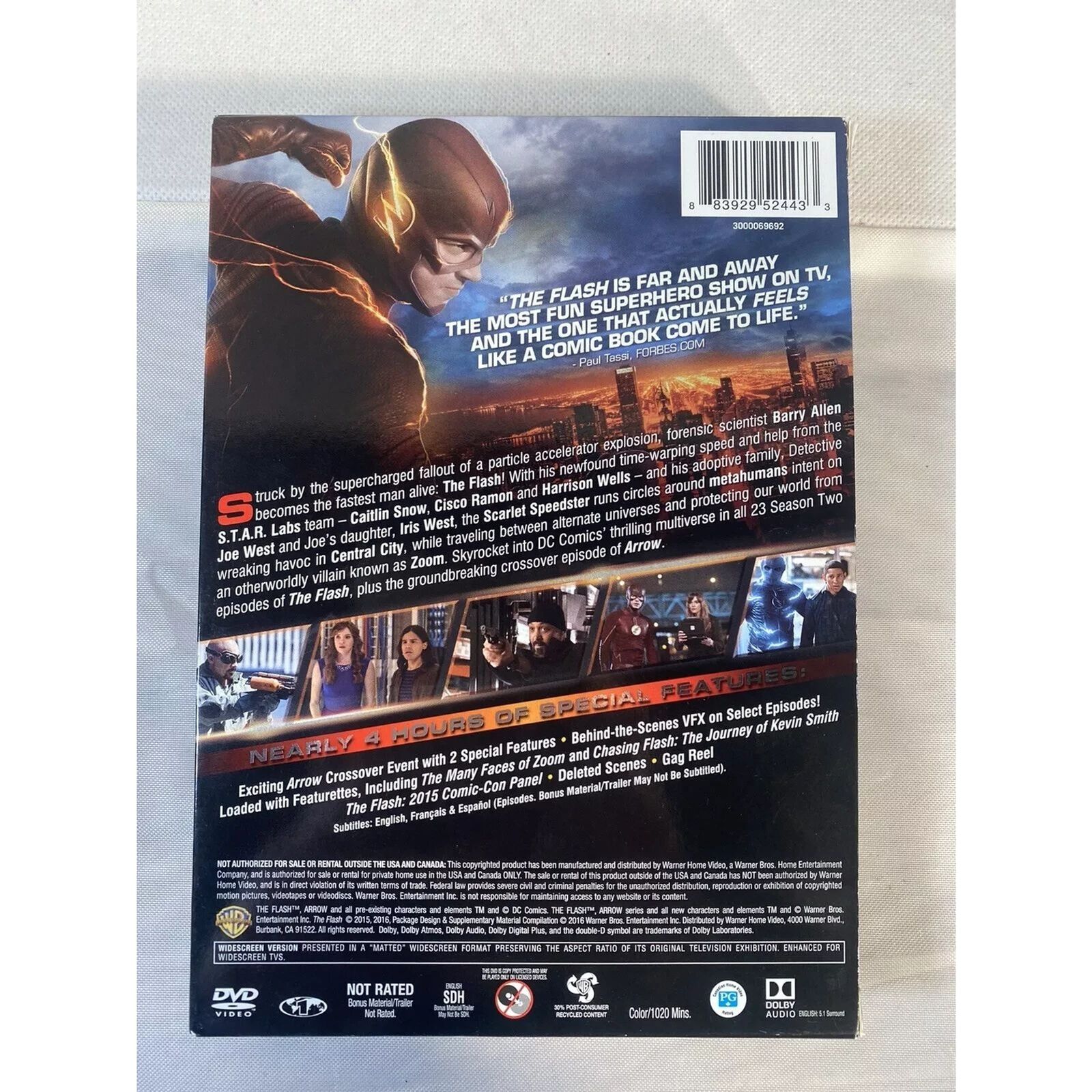 The Flash - Complete Second Season (DVD) Brand New