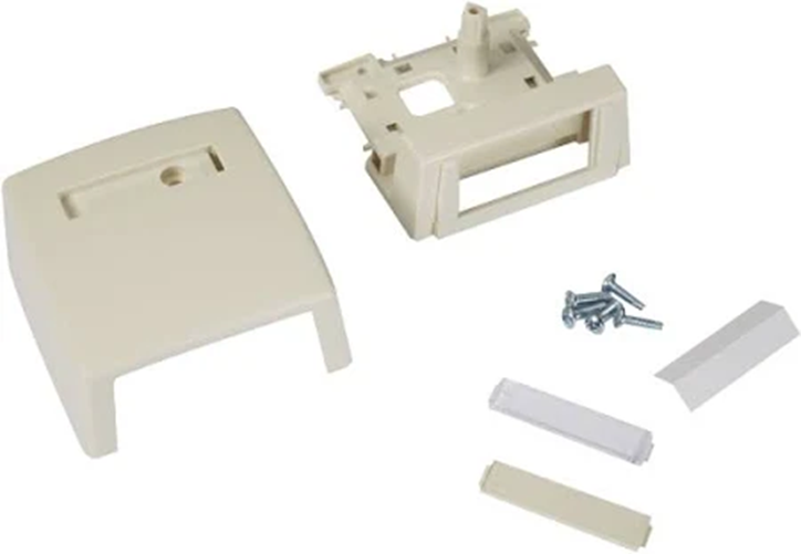 Black Box WPT901 GigaStation2 2 Socket Surface Mounting Box, Ivory