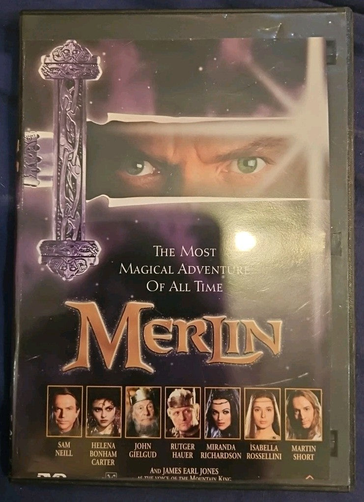 Merlin (DVD, 1999) Slim Case. Cropped Artwork
